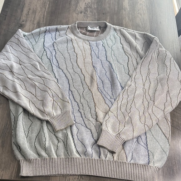 St.Croix Other - Vintage Grandpacore Crewneck Sweater with Subtle Wave Pattern